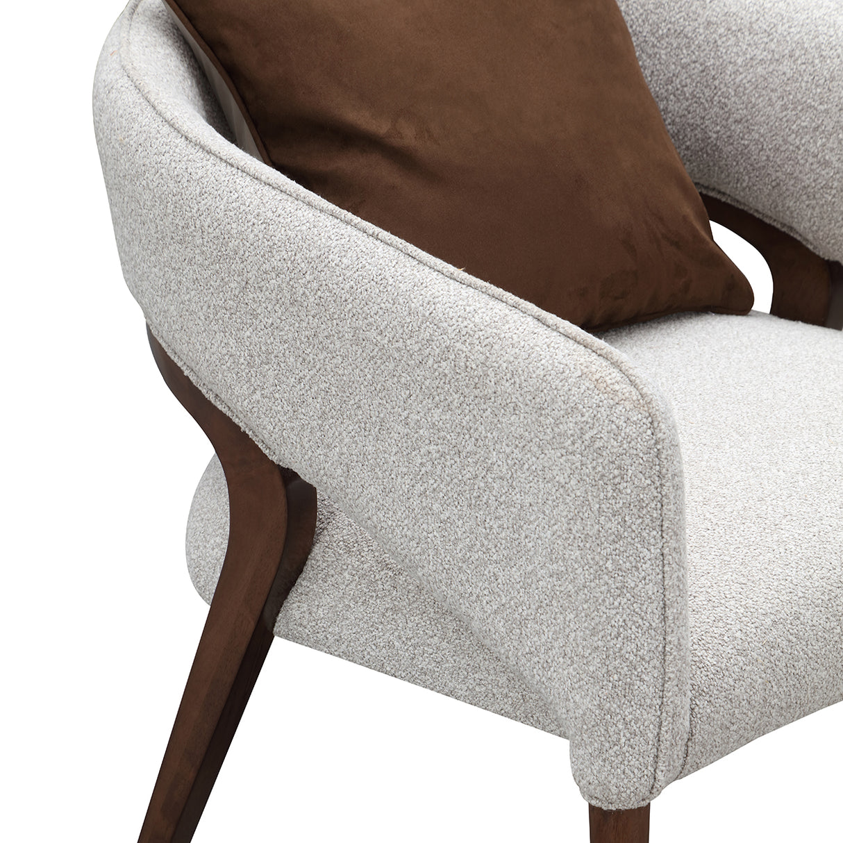 Houston Walnut Accent Chair from Michael Amini - Luna Furniture