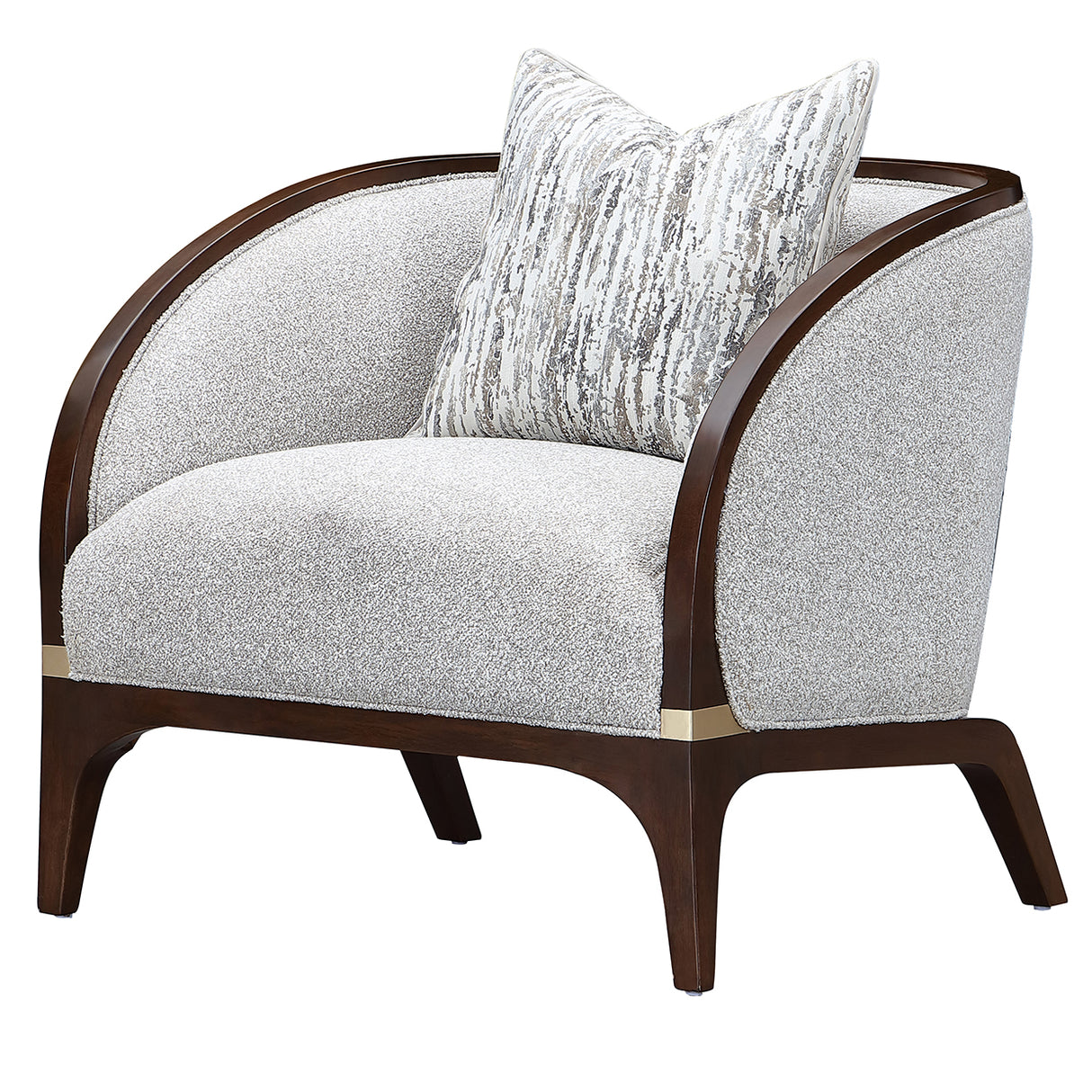 Houston Walnut Matching Accent Chair from Michael Amini - Luna Furniture