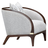 Houston Walnut Matching Accent Chair from Michael Amini - Luna Furniture