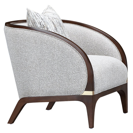 Houston Walnut Matching Accent Chair from Michael Amini - Luna Furniture