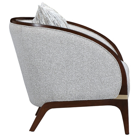 Houston Walnut Matching Accent Chair from Michael Amini - Luna Furniture