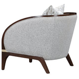 Houston Walnut Matching Accent Chair from Michael Amini - Luna Furniture