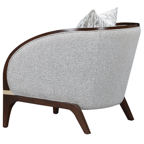 Houston Walnut Matching Accent Chair from Michael Amini - Luna Furniture
