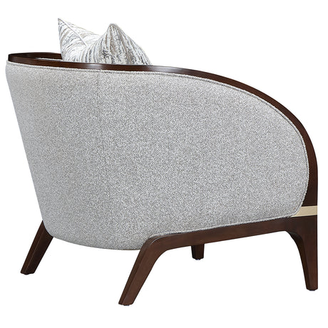 Houston Walnut Matching Accent Chair from Michael Amini - Luna Furniture