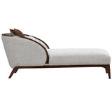 Houston Walnut Chaise from Michael Amini - Luna Furniture