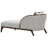Houston Walnut Chaise from Michael Amini - Luna Furniture