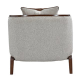 Houston Walnut Chaise from Michael Amini - Luna Furniture