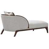 Houston Walnut Chaise from Michael Amini - Luna Furniture