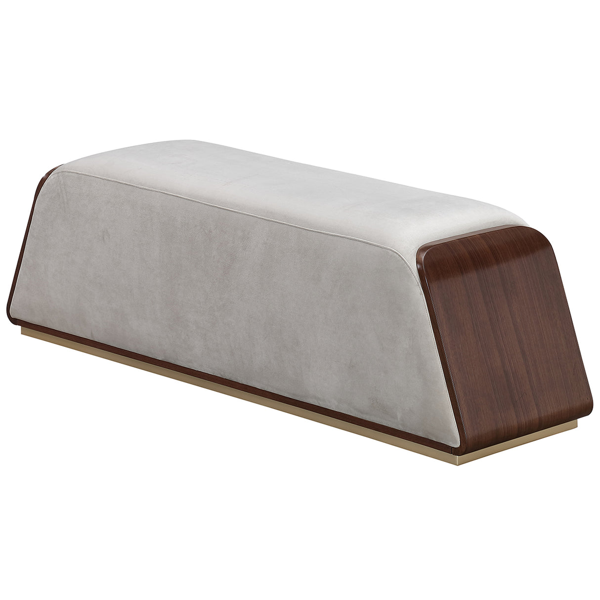 Houston Walnut Accent Bench from Michael Amini - Luna Furniture