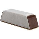 Houston Walnut Accent Bench from Michael Amini - Luna Furniture