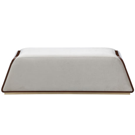Houston Walnut Accent Bench from Michael Amini - Luna Furniture