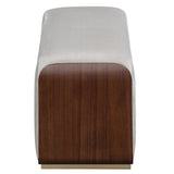 Houston Walnut Accent Bench from Michael Amini - Luna Furniture