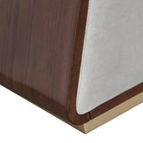 Houston Walnut Accent Bench from Michael Amini - Luna Furniture