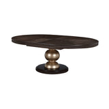 West Kensington Medium Espresso Oval Dining Table from Michael Amini - Luna Furniture
