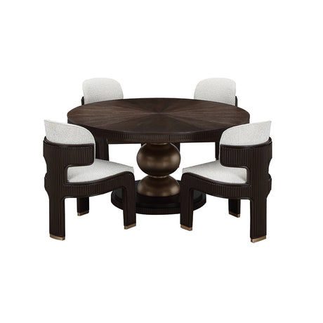 West Kensington Medium Espresso Oval Dining Table from Michael Amini - Luna Furniture