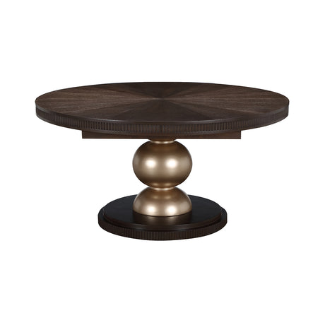 West Kensington Medium Espresso Oval Dining Table from Michael Amini - Luna Furniture