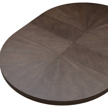 West Kensington Medium Espresso Oval Dining Table from Michael Amini - Luna Furniture
