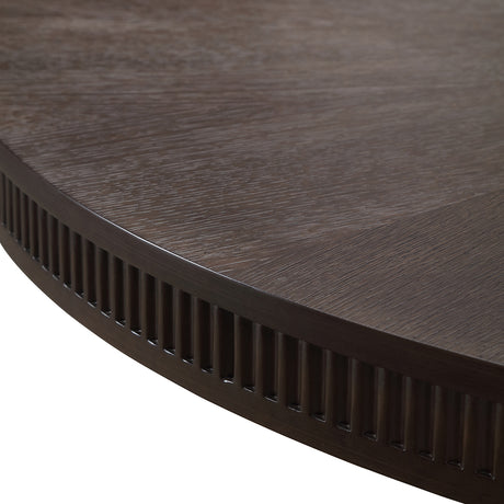 West Kensington Medium Espresso Oval Dining Table from Michael Amini - Luna Furniture