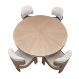 West Kensington - Caramel Sea Salt Caramel Round Dining Table from Michael Amini - Luna Furniture