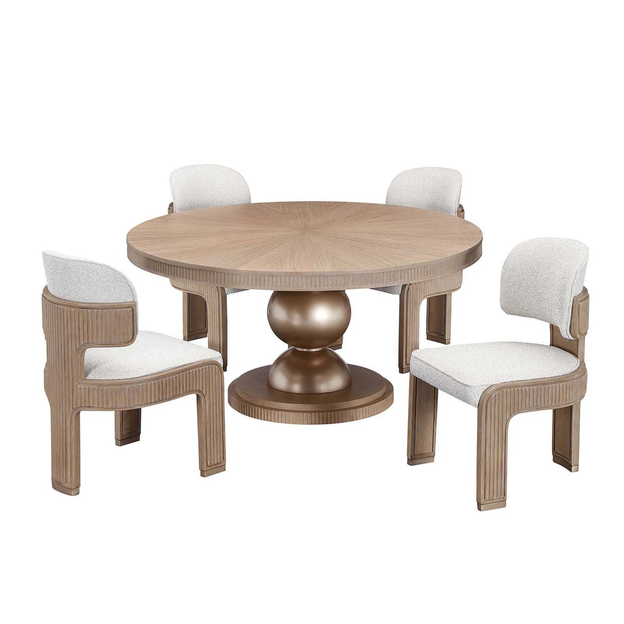 West Kensington - Caramel Sea Salt Caramel Round Dining Table from Michael Amini - Luna Furniture