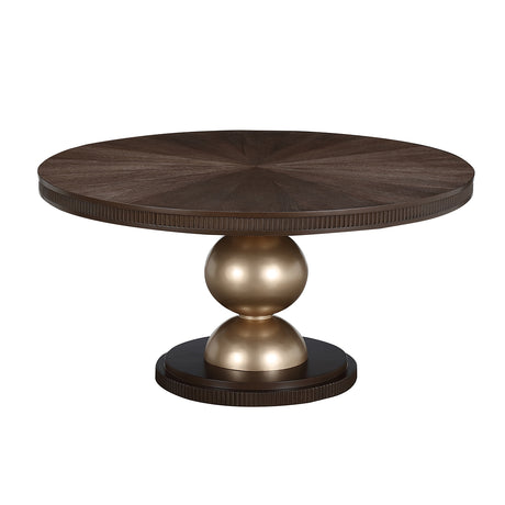 West Kensington Medium Espresso Round Dining Table from Michael Amini - Luna Furniture