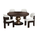 West Kensington Medium Espresso Round Dining Table from Michael Amini - Luna Furniture