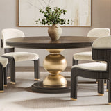 West Kensington Medium Espresso Round Dining Table from Michael Amini - Luna Furniture
