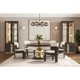 West Kensington Medium Espresso Round Dining Table from Michael Amini - Luna Furniture