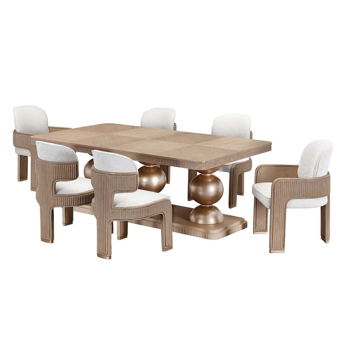 West Kensington - Caramel Sea Salt Caramel Rectangular Dining Table from Michael Amini - Luna Furniture