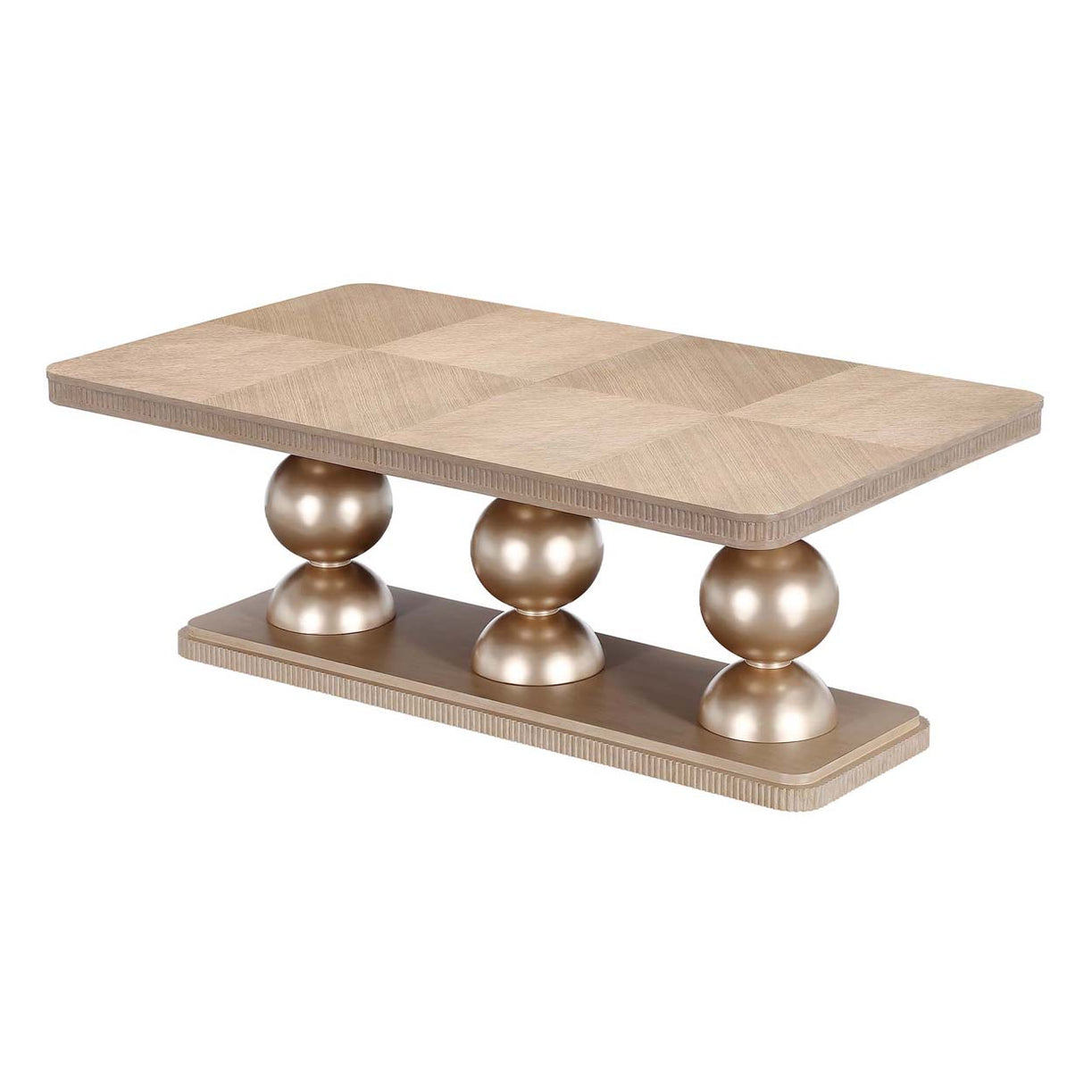 West Kensington - Caramel Sea Salt Caramel Rectangular Dining Table from Michael Amini - Luna Furniture