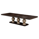 West Kensington Medium Espresso Rectangular Dining Table from Michael Amini - Luna Furniture