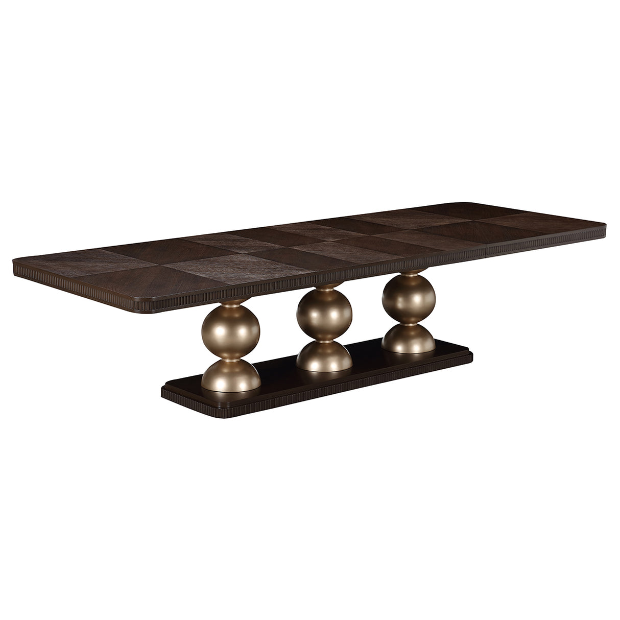 West Kensington Medium Espresso Rectangular Dining Table from Michael Amini - Luna Furniture