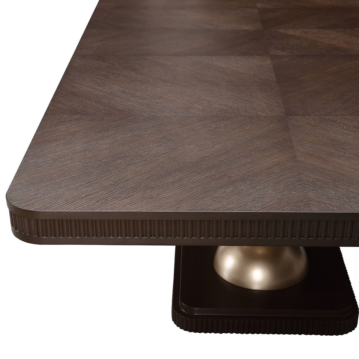 West Kensington Medium Espresso Rectangular Dining Table from Michael Amini - Luna Furniture