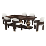 West Kensington Medium Espresso Rectangular Dining Table from Michael Amini - Luna Furniture