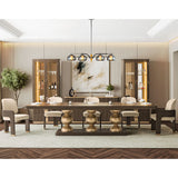 West Kensington Medium Espresso Rectangular Dining Table from Michael Amini - Luna Furniture
