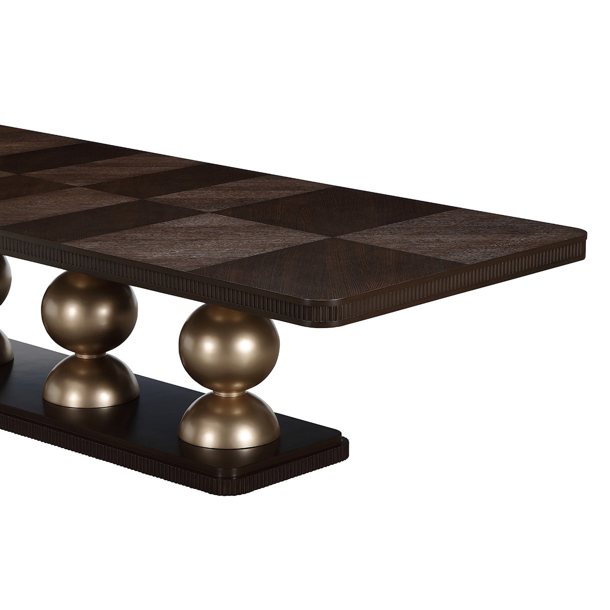 West Kensington Medium Espresso Rectangular Dining Table from Michael Amini - Luna Furniture