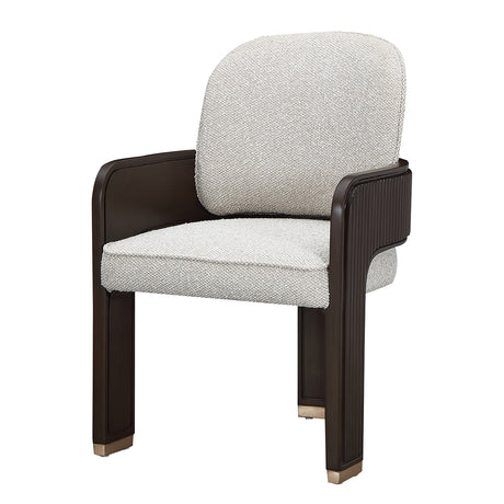 West Kensington Medium Espresso Dining Arm Chair from Michael Amini - Luna Furniture
