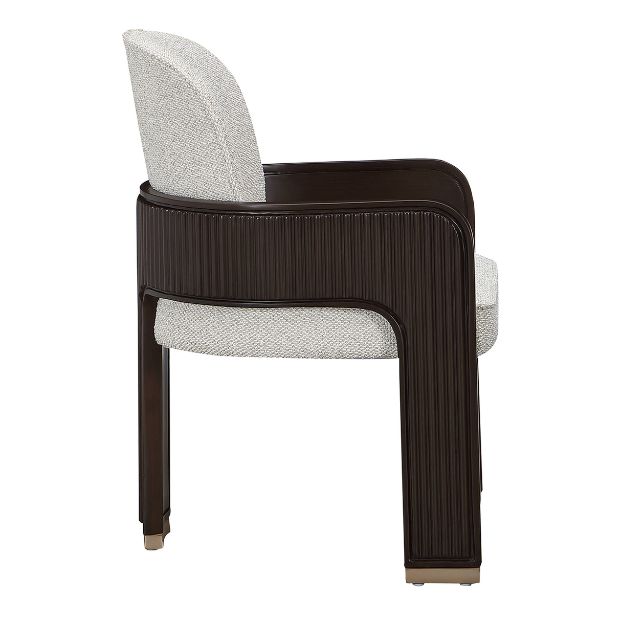 West Kensington Medium Espresso Dining Arm Chair from Michael Amini - Luna Furniture