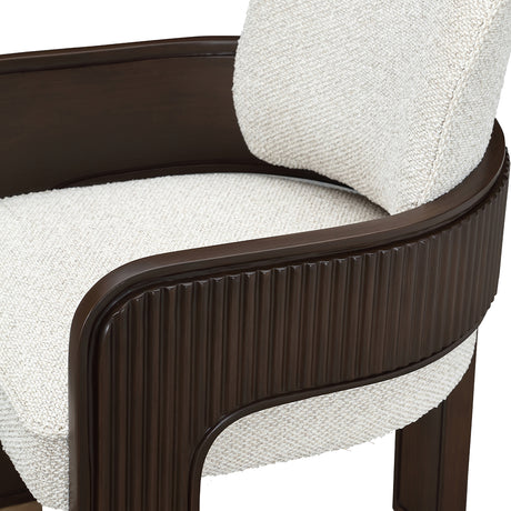 West Kensington Medium Espresso Dining Arm Chair from Michael Amini - Luna Furniture