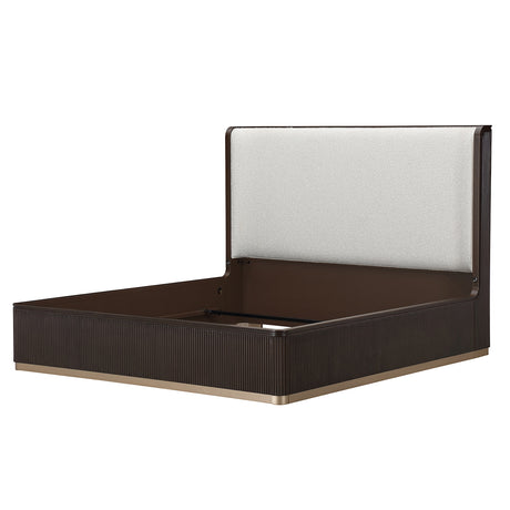 West Kensington Medium Espresso Queen Bed from Michael Amini - Luna Furniture