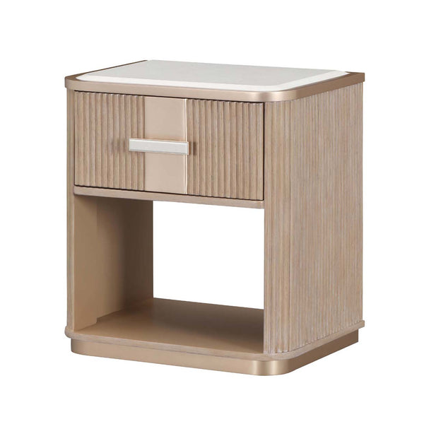 West Kensington - Caramel Sea Salt Caramel 1-drawer Nightstand