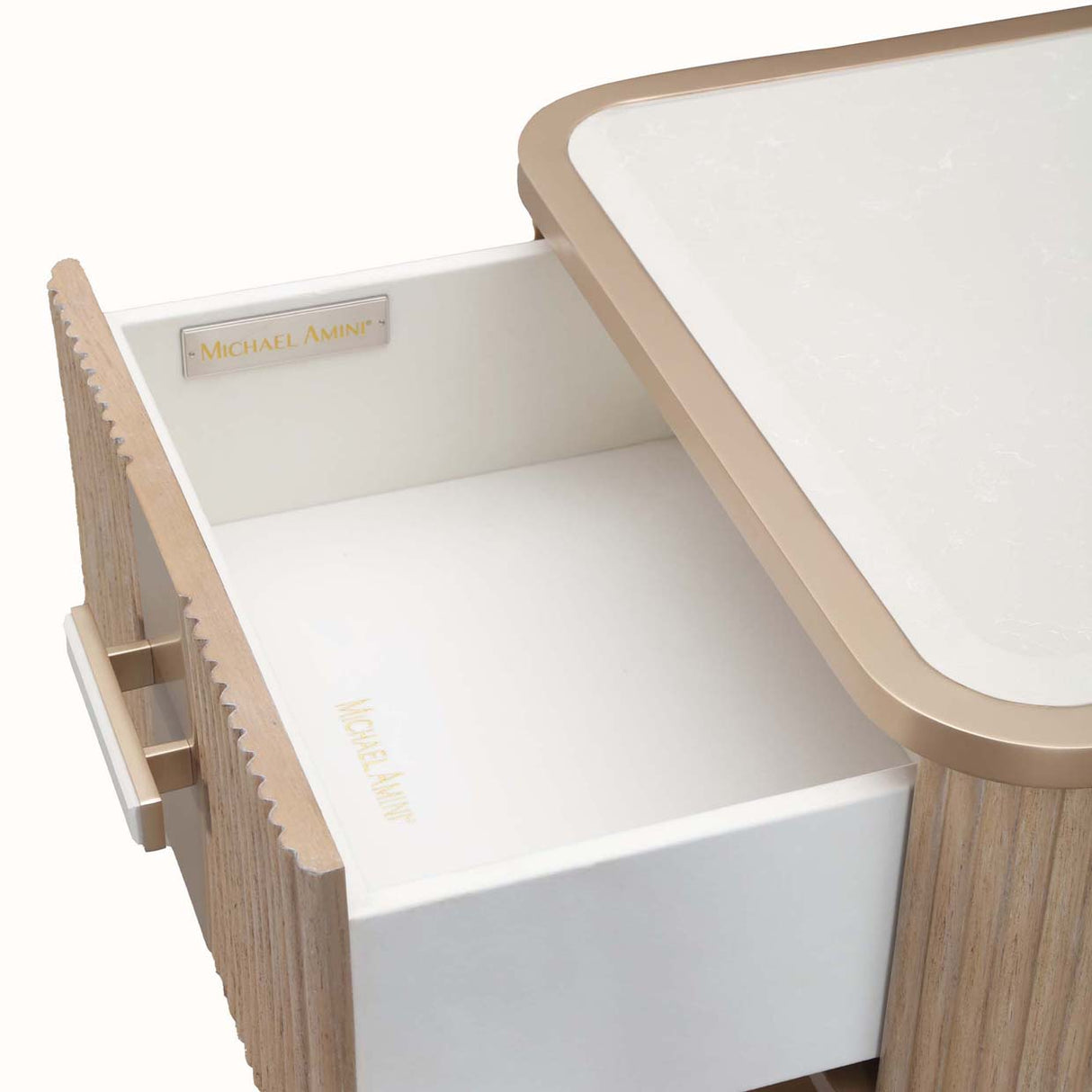 West Kensington - Caramel Sea Salt Caramel 1-drawer Nightstand from Michael Amini - Luna Furniture