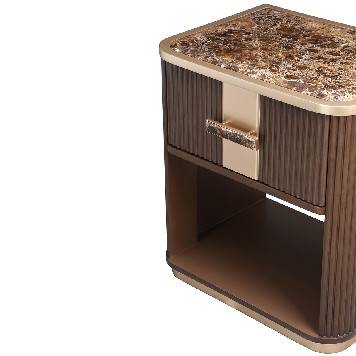 West Kensington Medium Espresso 1-drawer Nightstand from Michael Amini - Luna Furniture
