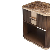 West Kensington Medium Espresso 1-drawer Nightstand from Michael Amini - Luna Furniture