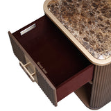 West Kensington Medium Espresso 1-drawer Nightstand from Michael Amini - Luna Furniture