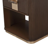West Kensington Medium Espresso 1-drawer Nightstand from Michael Amini - Luna Furniture