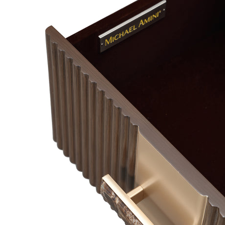 West Kensington Medium Espresso 1-drawer Nightstand from Michael Amini - Luna Furniture