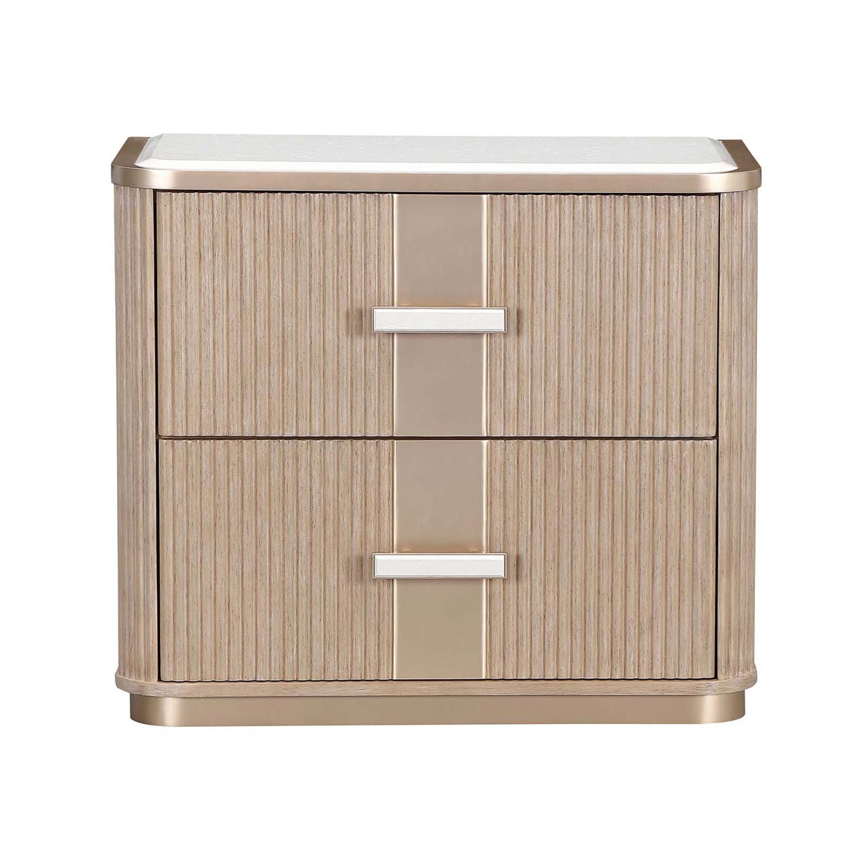 West Kensington - Caramel Sea Salt Caramel 2-drawer Nightstand from Michael Amini - Luna Furniture