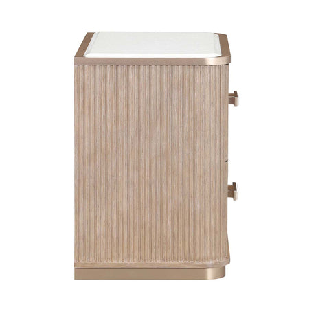 West Kensington - Caramel Sea Salt Caramel 2-drawer Nightstand from Michael Amini - Luna Furniture