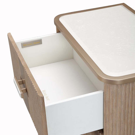 West Kensington - Caramel Sea Salt Caramel 2-drawer Nightstand from Michael Amini - Luna Furniture